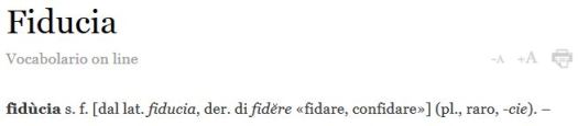 Fiducia